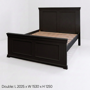 Cama Clásica de Plataforma Doble de Madera – Estructura de Radiata/MDF con Diseño Europeo Vintage para Muebles de Dormitorio - Product Image 2