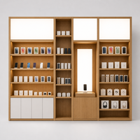 Vitrine de Présentation Personnalisée pour Accessoires Téléphoniques et Montres Connectées, Comptoir Central en Verre pour Magasin, Meuble d'Exposition de Téléphones pour la Vente au Détail