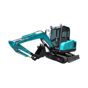 Miniexcavadora hidráulica ELORRY 2,5 T de alta calidad, excavadora pequeña sobre orugas con rodillo - Product Image 1