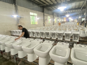 Toilette in Ceramica a Due Pezzi Economica con Design Allungato e Risparmio Idrico per Africa e Sri Lanka - Product Image 5