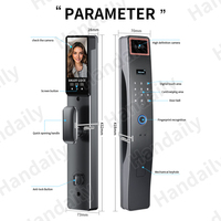 Caméra de sécurité TUYA WIFI vidéo numérique empreinte digitale serrure de porte intelligente reconnaissance faciale Cerradura Inteligente serrure pour la maison