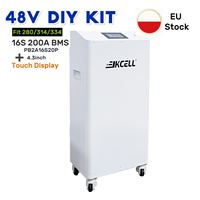 Kit de batterie DIY Jkcell V3 51.2V 314Ah Lifepo4 avec certification CE, aérosol d'extinction d'incendie, CANBUS/RS485 pour 16kWh solaire/électrique