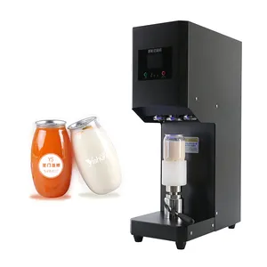 Automatic Electric Commercial Tin Can Sealing Machine Soda Plastic Bottle Can Sealer Seamer Machine