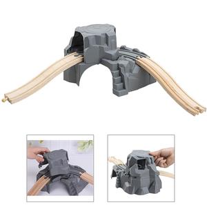 Treno binario ferroviario gioco gioco Set bambino giocattolo con Tunnel e binario veicolo ferroviario Tunnel di divertimento - Product Image 5