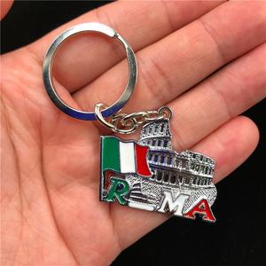 Porte-clés en métal commémoratif personnalisé avec logo, <span class=keywords><strong>mini</strong></span> <span class=keywords><strong>France</strong></span>, Italie, Royaume-Uni, Dubaï, Égypte, vente chaude 2024, porte-clés pour voiture, sac, souvenir - Product Image 2