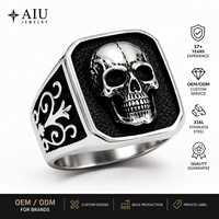 Fabricant de bagues signet crâne gothique |   Bague gothique personnalisée en acier inoxydable 316L OEM ODM |   Marque privée pour les marques