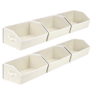 Caja de Almacenamiento de Tela Plegable con Particiones y Tapa Abierta, Capacidad de 18L, Diseño Moderno y Simple, Organizador de Armario para Dormitorio, Transfronterizo - Product Image 6