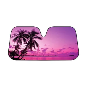 Manufacturer Supplier Sun Shade Car Front Windshield Large Folding Coastal Style Sunshade for Car Truck SUV