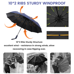 Sombrilla de Viaje Reversible de Moda, Estilo Japonés, para Patio Exterior, con Protección UV y Cubierta de Plástico - Product Image 4