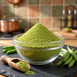 Poudre de haricot vert lyophilisée de qualité supérieure, ingrédient prêt à cuisiner, pour la transformation alimentaire, approvisionnement commercial en vrac, végétalien, non transformé - Product Image 4