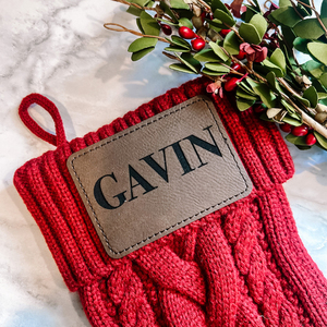 Giả Da Cá Nhân Tên Da Vá Nhãn Laser Khắc Da Stocking Vá Cho Beanies Quần Áo Knits Và Crochet - Product Image 5