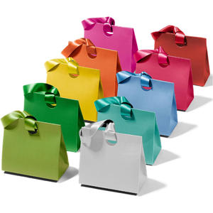 Sac d'emballage en papier cartonné personnalisé en usine, gaufré, durable, avec poignée, sac cadeau de luxe personnalisé avec logo - Product Image 6