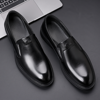 Nouvelles chaussures décontractées pour hommes en cuir pleine fleur, style britannique, chaussures habillées en cuir véritable