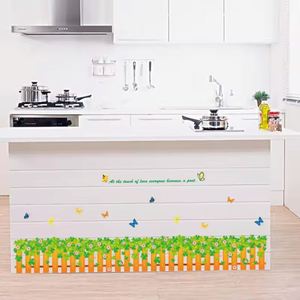 Pegatinas Decorativas de Pared con Diseño de Plantas Artificiales para Esquinas, Recortes Decorativos para Dormitorios y Pasillos, Autoadhesivas, Decoración del Hogar - Product Image 6