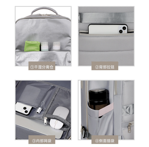 Custom Logo Hot Sale Large Capacity Women Waterproof Outdoor Sport Rucksack Travel Laptop <strong>Backpack</strong> <strong>with</strong> Shoe <strong>Compartment</strong> USB - Product Image 4