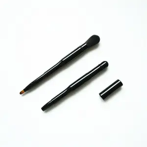 Retractable Private Label Dual Ended Brushes Makeup Mini Travel Portable Brush