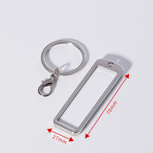 Logo personnalisé en alliage de zinc sérigraphie taille porte-clés en métal imprimable ébauches de sublimation porte-clés de plaque d'immatriculation de voiture - Product Image 5