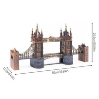 Puzzle 3D en bois fait main personnalisé, modèle de pont de Londres, jouet éducatif DIY, 101-500 pièces, difficulté 3 étoiles, pour enfants