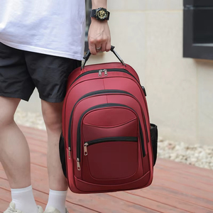 Sac à dos d'affaires pour homme, sac à dos d'école multifonctionnel, sac à dos de voyage pour ordinateur portable, avec fermeture éclair antivol, en tissu Oxford imperméable, avec logo personnalisé - Product Image 6
