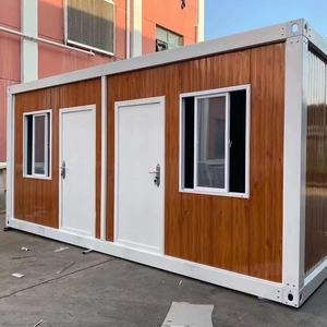 Conteneur de bureau et de logement horizontal préfabriqué détachable de 40 pieds, 2-en-1, mobile, avec panneaux plats préfabriqués en acier sandwich - Product Image 5