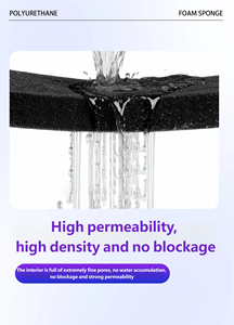 فلتر قطني للأحواض المائية، قطن حيوي أسود لتنقية المياه، مادة إسفنجية سميكة الجدران لتنقية المياه في أحواض الأسماك - Product Image 2