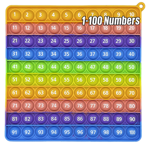 Juguete Sensorial de Silicona de Gran Tamaño con 100 Burbujas, Juguete Educativo de Matemáticas de Doble Cara para Aliviar el Estrés y la Educación - Product Image 5