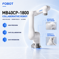 Robot collaboratif industriel FOBOT 40 kg de charge, rayon d'action 1800 mm, 6 axes, IP67, acier inoxydable, bras robotique multifonctionnel, commande CNC
