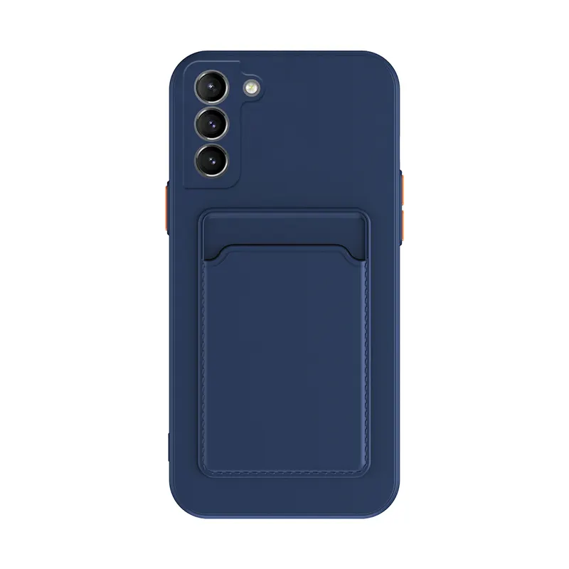 Lens Protection 2 in 1 Soft Silicone Phone Case Cover for Huawei Nova7 SE 5G Youth with Card Slot Holder Wallet Case Bag Cover