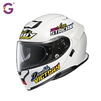 Autocollants adhésifs découpés sur mesure, écologiques, en vinyle imperméable pour la décoration de casques de moto et de carrosseries de véhicules