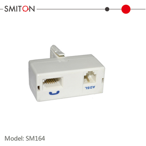 Interface ADSL RJ11 pour téléphone et télécopieur, <span class=keywords><strong>filtre</strong></span> séparateur en ligne UK-US - Product Image 3
