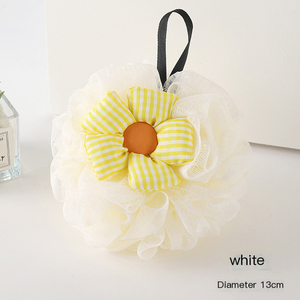Logo personnalisé Femmes Filles Tournesol Luffa Loofa <span class=keywords><strong>Loufa</strong></span> Maille Pouf PE Boule De Douche Exfoliant Bain Éponge Corps Gommage Bain Loofahs - Product Image 3