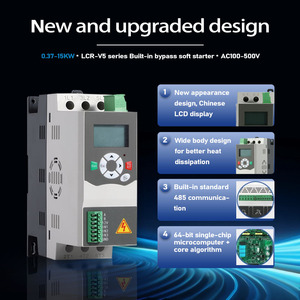Démarreur progressif JNN 5,5 kW haute performance de petite taille avec bypass intégré et RS485 pour moteur de pompe - Product Image 2