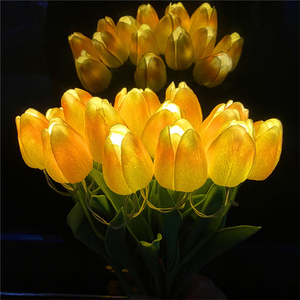 Romantic Light LED <strong>Tulip</strong> Night Lights Artificial Flowers Bouquet <strong>Table</strong> Lamp Christmas Wedding Home Party Decor - Product Image 4