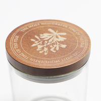 Bocaux de stockage en verre borosilicate carrés hermétiques empilables respectueux de l'environnement personnalisés avec couvercle en bois