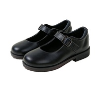 Chaussures en gros pour filles – Nouveauté été : Escarpins de princesse en cuir noir antidérapants avec doublure en microfibre, idéals pour le campus des petites filles