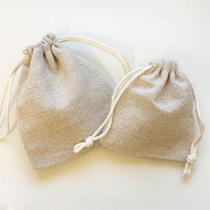 Bolsas de Algodón y Lino Lisas de 17x23cm, Bolsitas para Almacenamiento de Juguetes y Manualidades, Se Aceptan Bolsas de Regalo de Algodón y Lino Personalizadas para Decoración de Festivales - Product Image 5