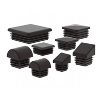 Bouchons carrés en polyéthylène moulé par injection de 22 mm pour embouts de tubes industriels