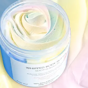 Groothandel Private Label Natuurlijke Biologische Veganistische Ijs Afgevreten Body Boterhamers Die Regenboog Opgeklopte Bodybutter Bleken