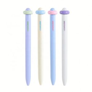 Cute Kawaii 0.5mm Plastic Gel <b>Pen</b> Cloud Donut Design with Fast-Dry Crystal Black Ink Lucky Charm Style for Students - Product Image 1