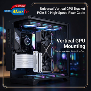 ชุดสายเคเบิลต่อขยายพร้อมขายึดติดตั้งแนวตั้งสำหรับการ์ดจอ MaoYe PCIe 5.0 ใช้ได้กับพีซีทุกชนิดและเซิร์ฟเวอร์ ไม่มีปัญหาความเข้ากันได้ มีสินค้าในสต็อก - Product Image 2