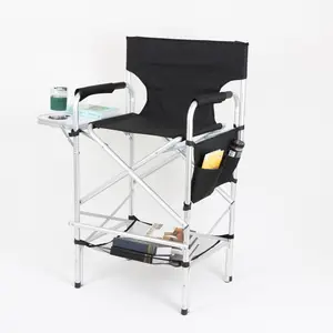 FREE CARRY BAG & S/H EARTH EXECUTIVE VIP TALL DIRECTORS CHAIR w/ SIDE TABLE