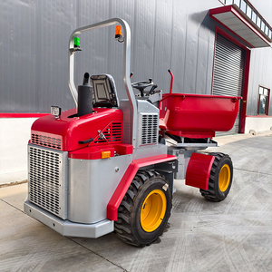 Небольшой самосвал маленькие колеса мини-погрузчик гидравлическая система с вращающимся ведром для использования в строительстве - Product Image 3