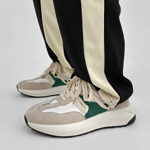 Zapatillas de Cuero de Diseño Personalizado Estilo Etiqueta Blanca 2026, Zapatillas Casuales para Caminar, Zapatos para Hombre - Product Image 4