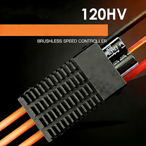 อะลูมิเนียมอัลลอยด์ของแท้ รุ่น 120HV 120A แรงดันสูง สำหรับเครื่องบินบังคับวิทยุแบบปรับได้ ปีกตรึง พร้อมตัวควบคุมอิเล็กทรอนิกส์ - Product Image 2