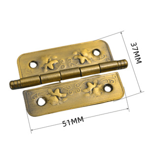 Charnière de meuble vintage en fer N035, montage en surface, design antirouille - Product Image 4