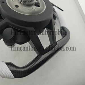 Accesorios Interiores para Automóviles Más Populares, Volante de Cuero con Fibra de Carbono y Botón de Encendido, Compatible con Audi R8 - Product Image 5