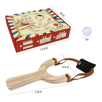 Jouets d'extérieur en gros, jouets populaires pour enfants, lance-pierre en bois fait à la main en bambou, jeu de tir à l'élastique