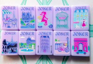 Juego de Mahjong de Acrílico Tallado <span class=keywords><strong>a</strong></span> Doble Cara, Estilo París, de Lujo Moderno, para Reuniones de Amigos, Venta al por Mayor y Menor - Product Image 3