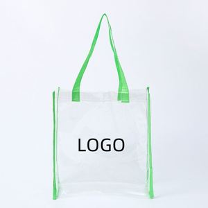 Advertising Promotional Personalized Customized <b>Vinyl</b> Transparent Sport Pvc Clear Stadium Approved Tote <b>Bags</b> - Product Image 2
