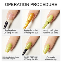 Vernis à ongles gel effet craquelé Kudan Design, marque privée disponible, laque à ongles effet écaille de tortue pour usage en salon